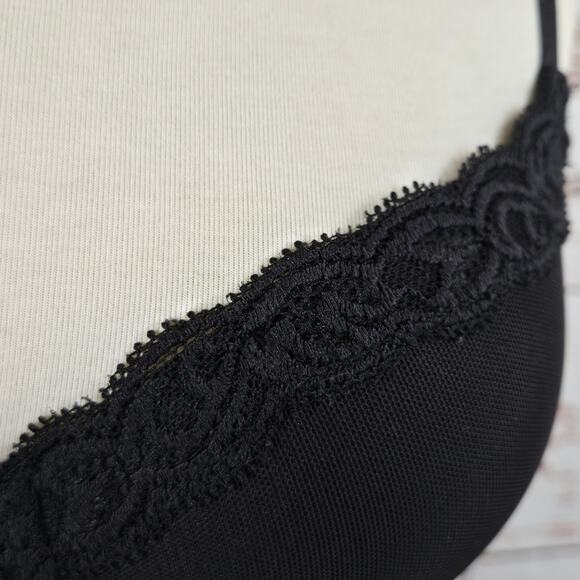 Natori Women's Feathers Front Close T-Back Bra Black 32C - Picture 5 of 7